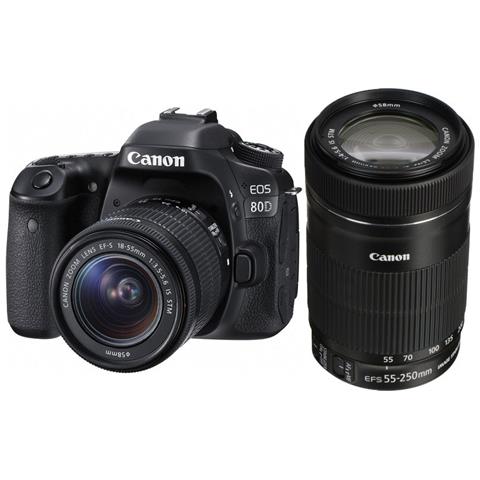 Eos 80d + Ef-s 18-55mm Stm + Ef-s 55-250mm Stm - Foto 1