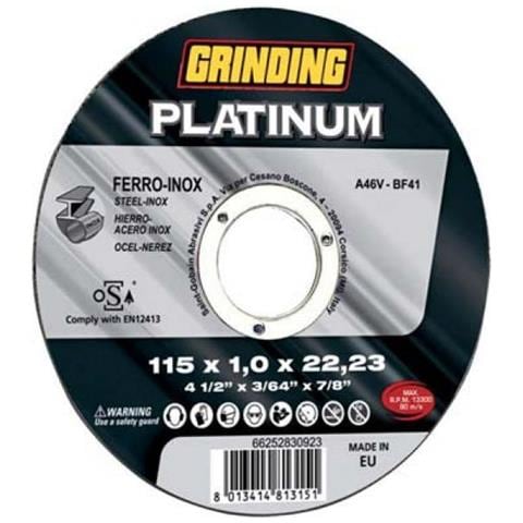 Disco Abrasivo Fe / in Tw / platinum 115x1.0 - Foto 2