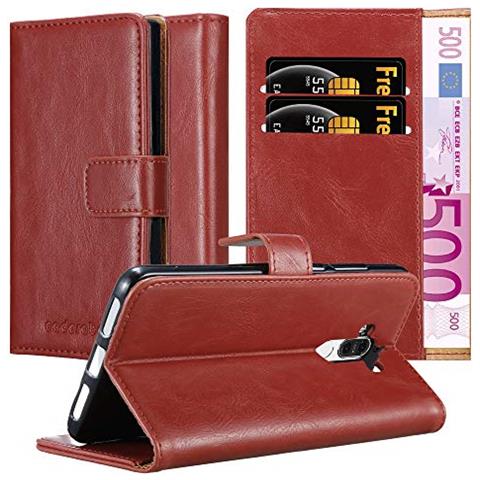 Cadorabo Custodia Compatibile Con Huawei Mate 9 In Rosso Vinaccia - Coperchio Protettiva Con Chiusura Magnetica, Funzione Stand E Tasca Per Le Carte - Foto 1
