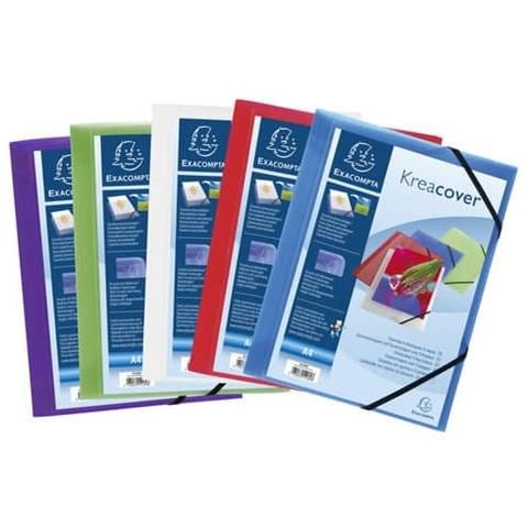 Cartellina Personaliz. In Pp Con Elastico 24x32cm Colori Ass. Kreacover - Foto 2