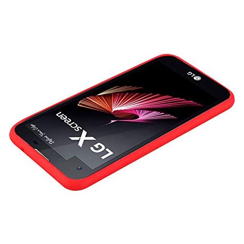 Custodia Compatibile Con Lg X Screen In Frost Rosso - Coperchio Protettivo In Silicone Tpu Flessibile - Foto 2