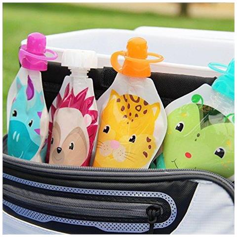 Snakpack Riutilizzabile Baby Food Pouch 4 Ct 5 Oz - Foto 4