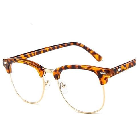 SLOWMOOSE - Occhiali Classici Con Montatura In Metallo, Retro Luce Blu Da  Donna, Occhiali Da Vista Rotondi Da Uomo [ leopard-t] - ePRICE