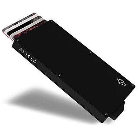 Rfid Blocco Titolare Della Carta Con Gift Box - Minimalista Scheda Mens Wallet - Senza Contatto Della Carta Di Credito Protector (alpha Collection)  - Foto 1