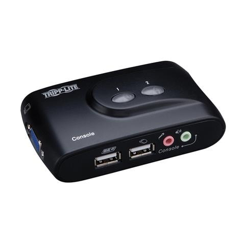 KVM Switch - 2-Port Compact USB, USB, USB, VGA, 2048 x 1536 Pixels, Nero, FCC, CE, RoHS - Foto 1