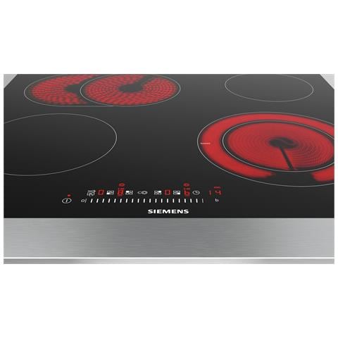 Piano Cottura ET601FNP1E Elettrico 4 Zone Cottura da 60 cm Vetroceramica Nero /Inox - Foto 2