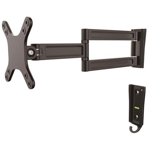 " Braccio da Parete per Monitor a doppio Perno - Supporto Girevole VESA per Monitor / TV a schermo piatto fino a 27"" (15kg) " - Foto 2