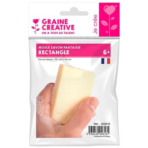 Stampo Per Sapone Rettangolare 7 X 4,5 Cm - Foto 1