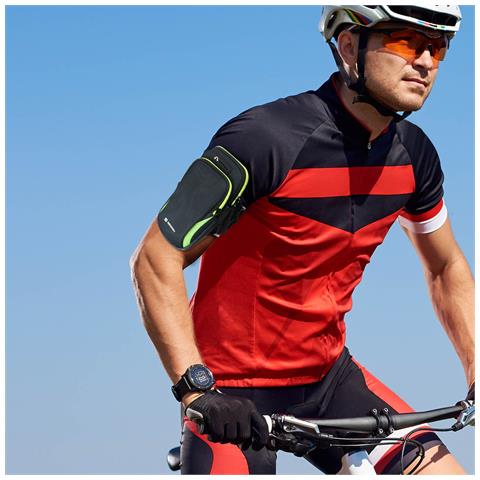 Fascia Sportiva Da Braccio Con 2 Tasche, Neoprene Anti-traspirante Swissten Nero - Foto 10