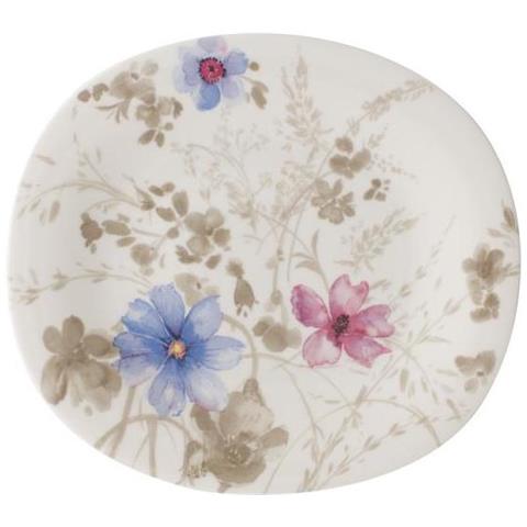 Mariefleur Gris Basic Breakfast Plate Ovale Porcellana Multicolore 1 Pezzo (i) - Foto 1