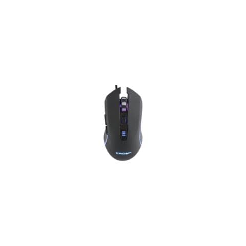 CMXG-116 Mouse Gaming 2.400 DPI Retroilluminazione a LED USB 1.8 MT 6 Tasti Nero - Foto 1