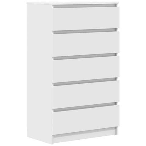 Cassettiera Bianca 60x36x103 Cm In Legno Multistrato - Foto 1