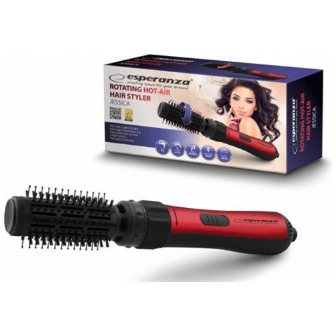 EBL008 messa in piega Spazzola ad aria calda Nero, Rosso 1000 W 1,8 m - Foto 2