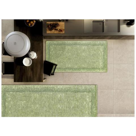 Tappeto Passatoia Cucina Corsia Retro Antiscivolo Disegno Dublino By Suardi 55x280 Verde - Foto 5