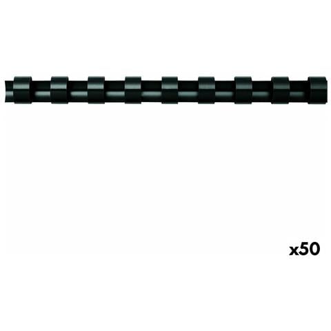 Spirali 50 Unità Rilegatura Nero 38 Mm Pvc - Foto 1