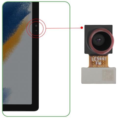 Fotocamera Avanti Originale Tab A8 10.5 Sensore Selfie 5mp, Nero - Foto 4