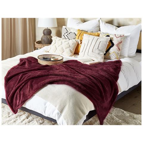 Coperta Namdu 125 X 150 Cm Bordeaux - Foto 1