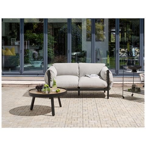 Divano Da Giardino 2 Posti Esperia Metallo Grigio - Foto 1