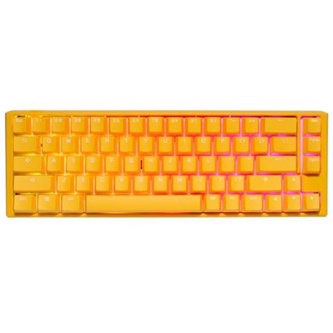 One 3 Sf Tastiera Gaming Usb Tedesco Giallo - Foto 1