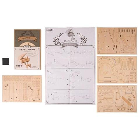 Puzzle 3d In Legno | Pianoforte A Coda - Foto 5