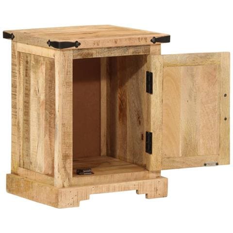 Comodino 40x35x50 Cm In Legno Massello Di Mango - Foto 3