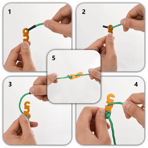 Corde Per Tenda Con Chiavi Riflettenti 8 Pz 4 M 4 Mm - Foto 2