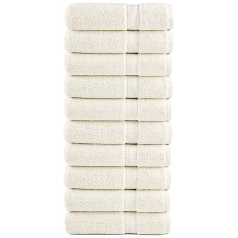 Asciugamani da Doccia SOLUND 10 pz Crema 70x140cm 600 g /m² - Foto 1