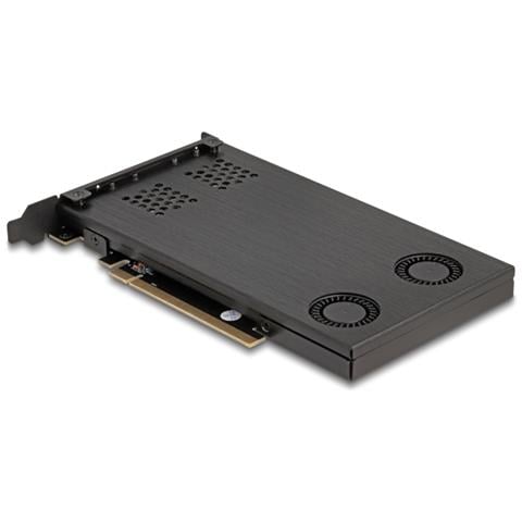 Scheda Mobile Rack per 2 x M. 2 NVMe Interfaccia PCI Express x16 - Foto 2