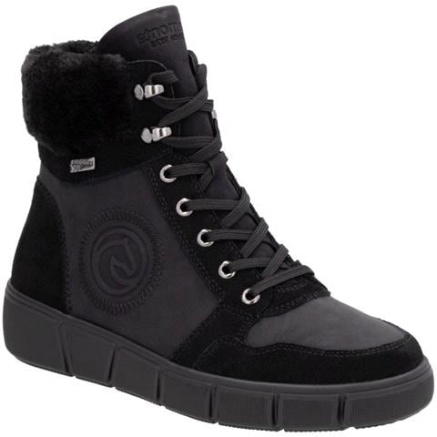 Black Casual Closed Ladies Mid Height Boots Stivaletti Pelle Scamosciata /nabuk Scarpe Donna Nero Eu 37, D1t74-00 - Foto 1