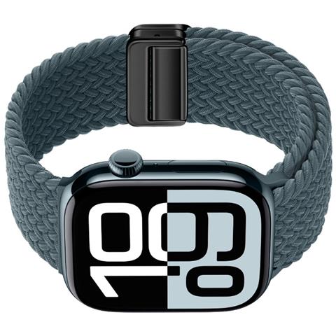 Cinturino Starlight In Nylon Intrecciato Per Apple Watch Darkgreen S - Foto 1