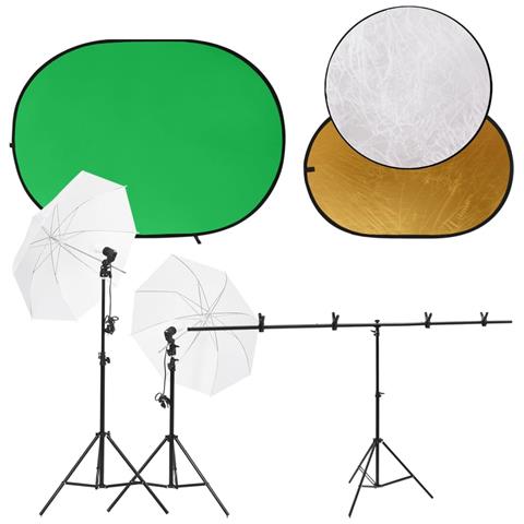 Kit Studio Fotografico con Luci Fondale e Riflettore - Foto 1