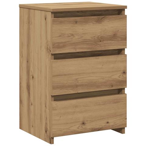 Comodino Rovere Artigianale 40x35x62,5 cm in Legno Multistrato - Foto 1