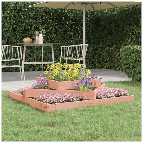 Fioriera 112x112x27 Cm In Legno Massello Di Douglas - Foto 1