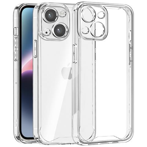 Custodia Antiurto Transparent Armor Con Bordi Rinforzati E Protezione Fotocamera Per Iphone 14 7,43x1,06x14,95 Cm. Colore Trasparente - Foto 1
