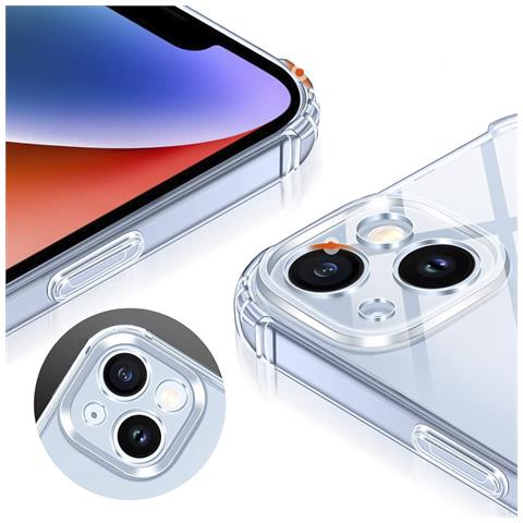Custodia Antiurto Transparent Armor Con Bordi Rinforzati E Protezione Fotocamera Per Iphone 14 7,43x1,06x14,95 Cm. Colore Trasparente - Foto 3