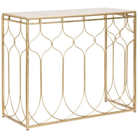 Tavolo Consolle Mf613 - Oro - Metallo - 96,5x41x78 Cm - Foto 1