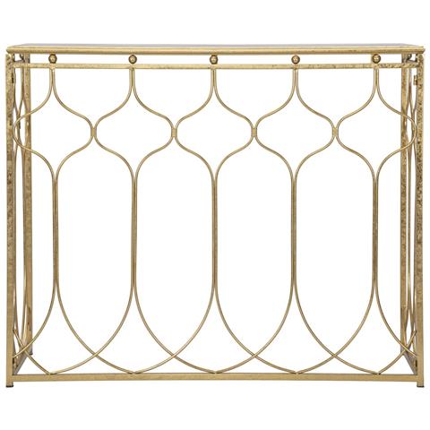 Tavolo Consolle Mf613 - Oro - Metallo - 96,5x41x78 Cm - Foto 2
