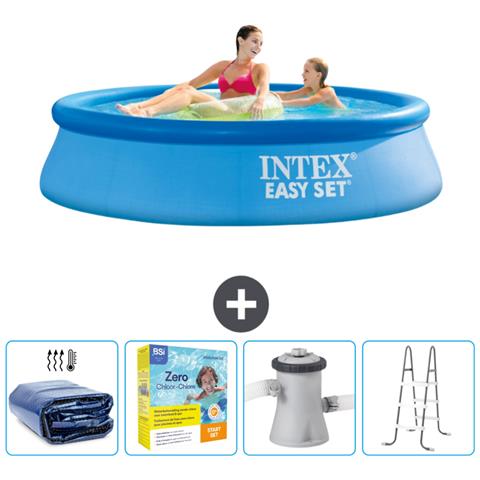 Piscina Fuori Terra - In Giro - 244x244x61 Cm - Blu - Include Accessori Coordinati Cb13 - Foto 1