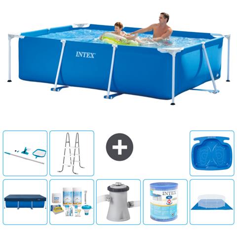 Piscina Fuori Terra - Rettangolo - 260x160x65 Cm - Blu - Include Accessori Coordinati A114 - Foto 1