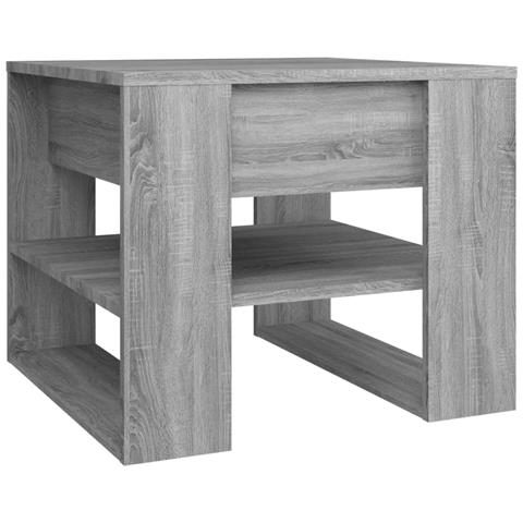 Lusso Casadino -  Tavolino Salotto Grigio Sonoma 55,5x55x45 Cm Legno Multistrato - Foto 1
