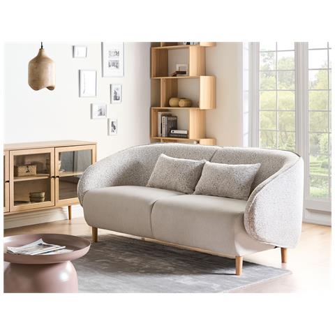 Divano Umea Tessuto Beige Chiaro - Foto 1