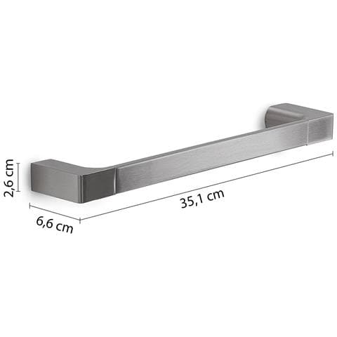 Portasalviette 35 Cm Da Muro In Ottone E Cromall Pi21-35 Serie Pirenei Satinato - Foto 2