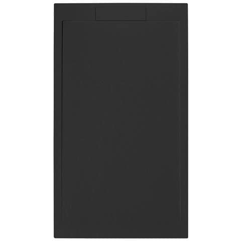 Piatto Doccia Rettangolare 140x90 Cm Effetto Pietra In Marmoresina Euphoria Nero Atene - Foto 1