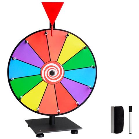 Ruota Della Fortuna Da 12 Pollici Con 12 Slot Personalizzabili - Perfetta Per Giochi E Promozioni - Foto 1