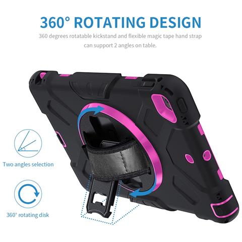 Custodia Per Ipad Mini 5/4 7.9"" Armatura Con Supporto Girevole Nera - Foto 4