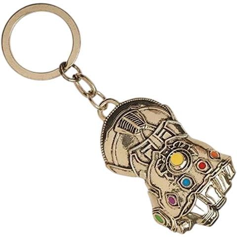 Portachiavi In Metallo Collezione Infinity War Design Guanto Dell'infinito, Dorato - Foto 1