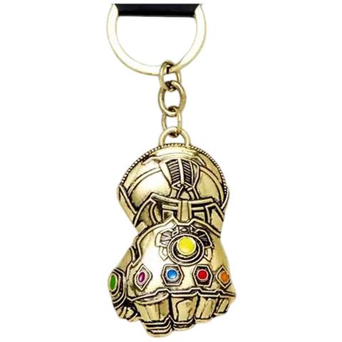 Portachiavi In Metallo Collezione Infinity War Design Guanto Dell'infinito, Dorato - Foto 2