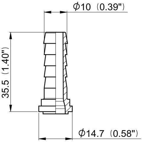 Raccordo Portagomma Dritto Arag Con Sede Piana Per Girello Diametro 10mm Confezione Da 25 Pezzi - Foto 2