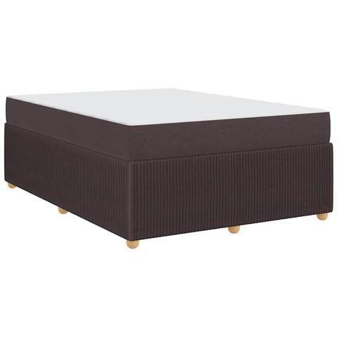 Struttura letto con materasso Marrone scuro 140 x 200 cm - Foto 1