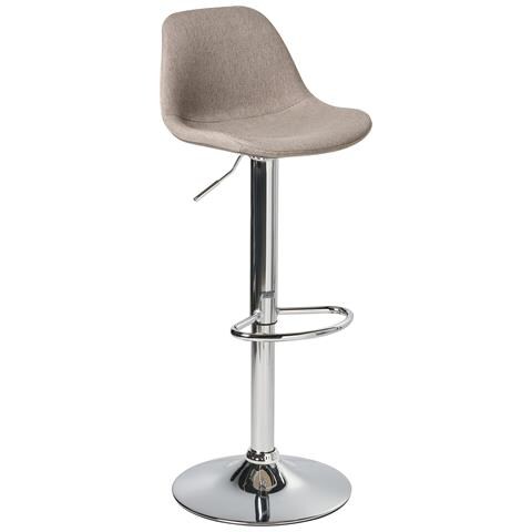 Set Di 2 Sgabelli Da Bar Kahla Tessuto Tortora - Foto 7